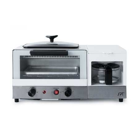 Spt SPT BM-1120W 3-in-1 Breakfast Maker - Stainless Steel; White BM-1120W